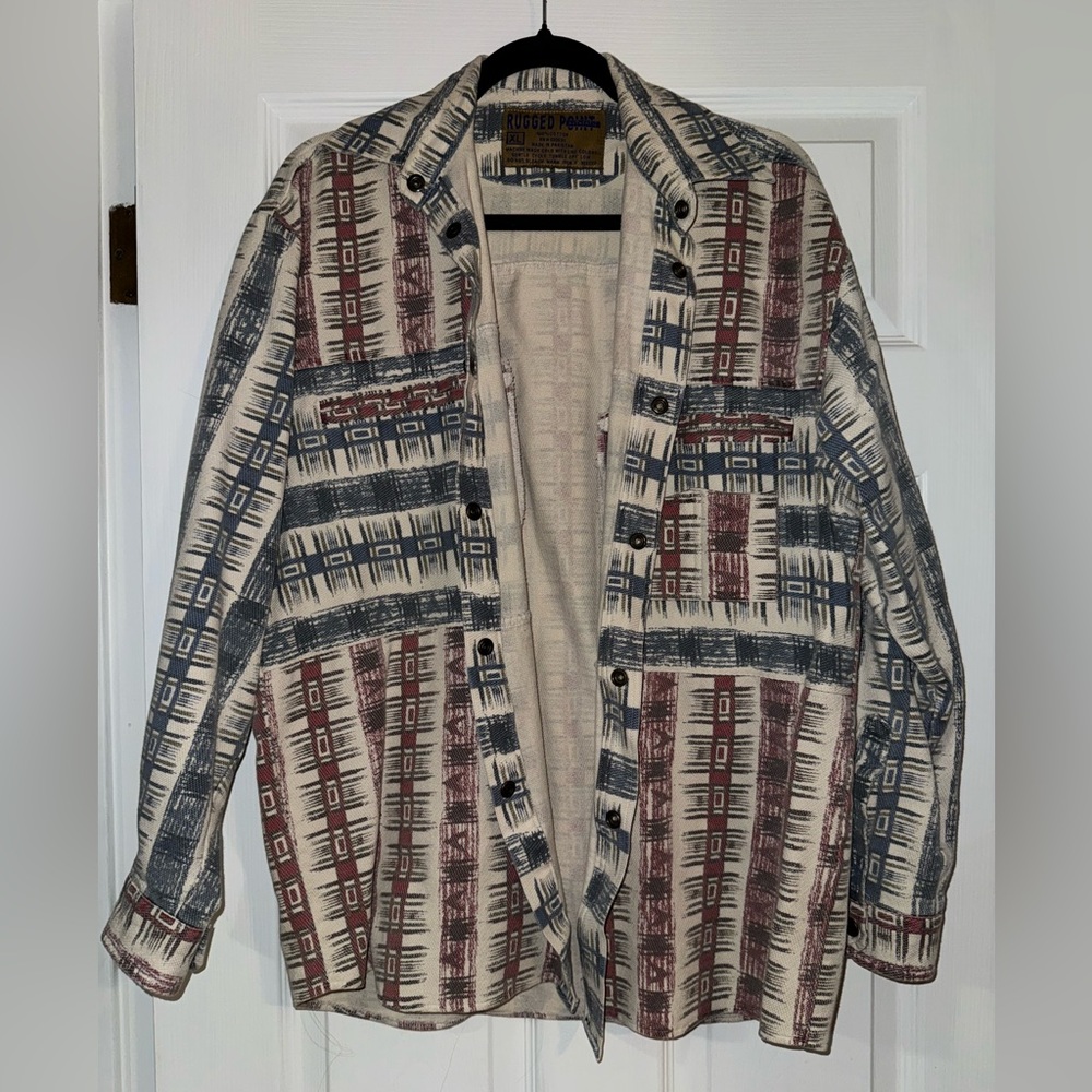 Rugged Point Authentic Vintage Patterned Jacket 1… - image 1